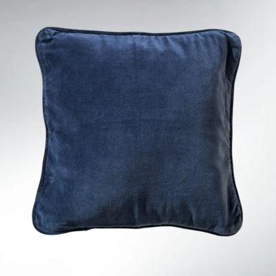Housse de coussin  Coton – 40×40 Velours Indigo
