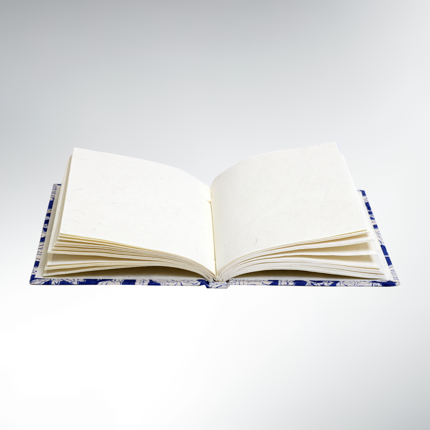 Carnet Voyageur à Fleurs Papier recyclé - Tissu Blue Nomad Notebook - Image 4