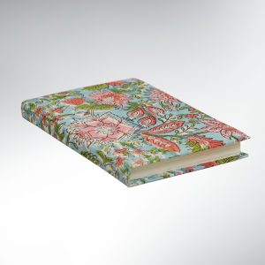 Carnet Voyageur à Fleurs Papier recyclé – Tissu Azur Nomad Notebook