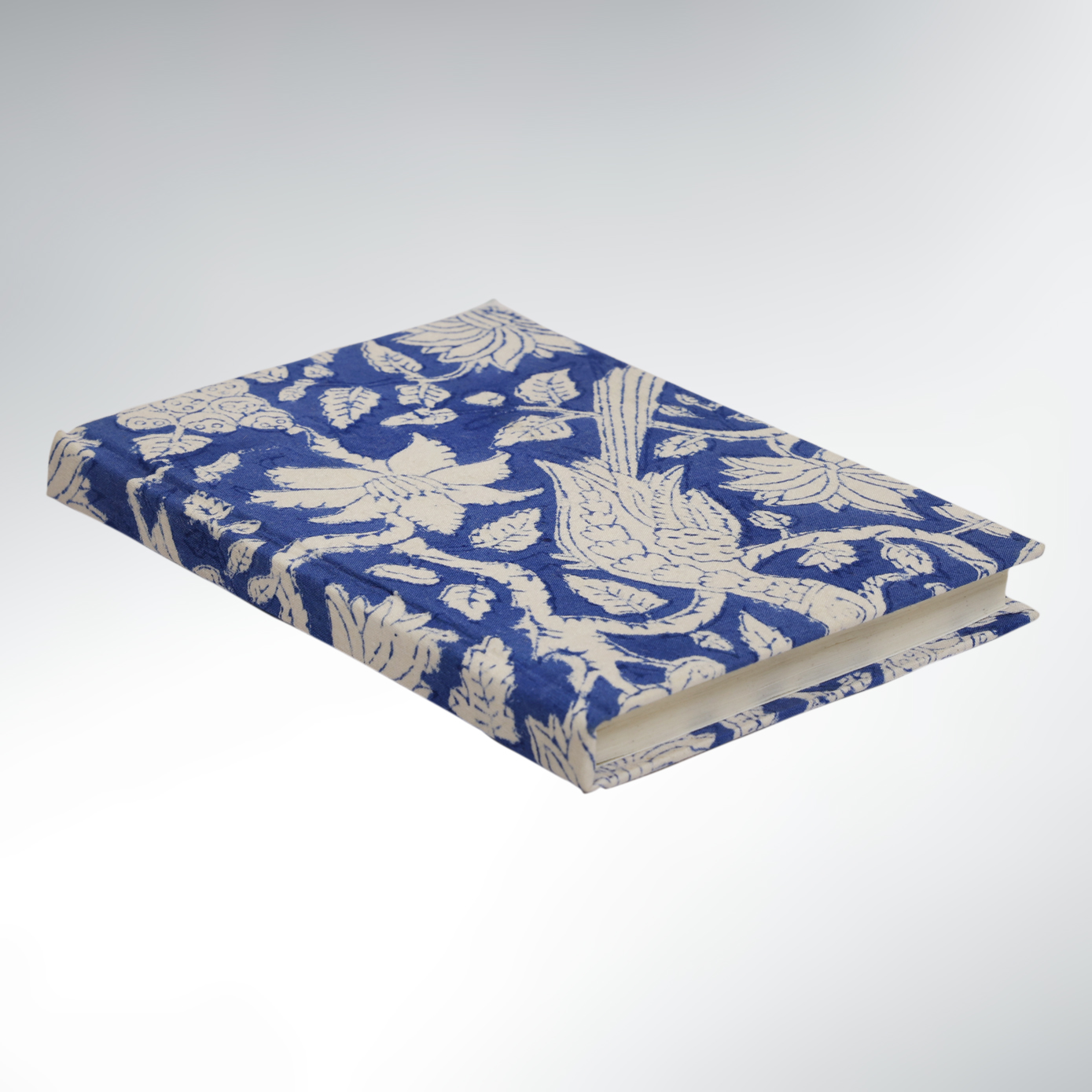 Carnet Voyageur à Fleurs Papier recyclé – Tissu Blue Nomad Notebook