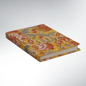 Carnet Voyageur à Fleurs Papier recyclé – Tissu Yellow Nomad Notebook