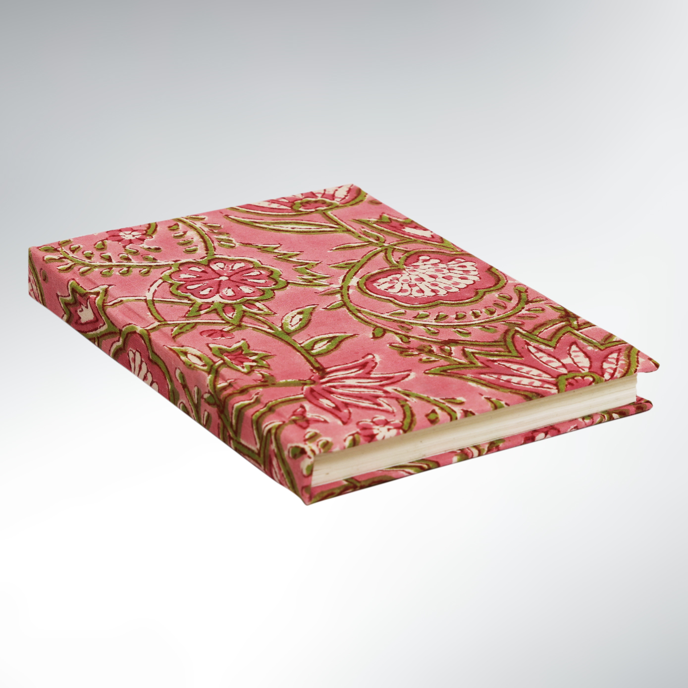 Carnet Voyageur à Fleurs Papier recyclé – Tissu Pink Nomad Notebook