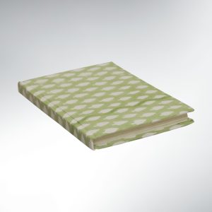 Carnet Voyageur à Motifs Papier recyclé – Tissu Vert Nomad Notebook