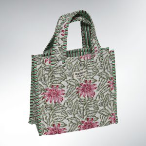 Mini Tote Bag Matelassé  Coton – 25×23 Nomad Bag Roses