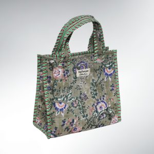 Mini Tote Bag Matelassé  Coton – 25×23 Nomad Bag Kaki