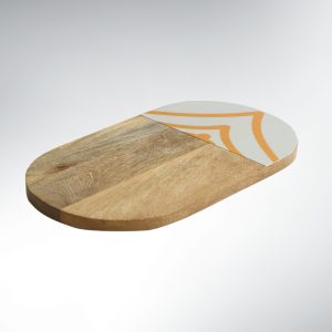 Planche à Découper Bois & Résine – 35×20 Ligna Étoile Dorée